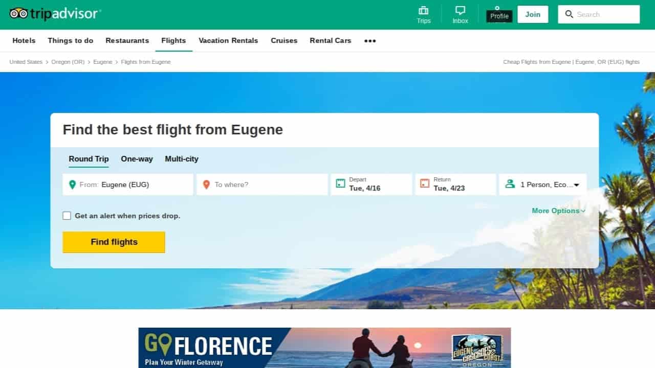 tripadvisor best flight search engine
